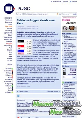 Telefoons krijgen steeds meer kleur