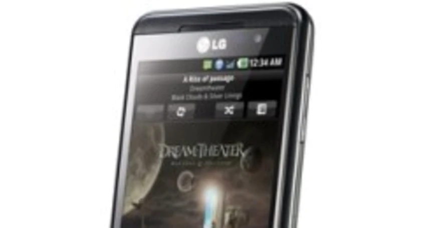 Lg p920 optimus 3d front angle