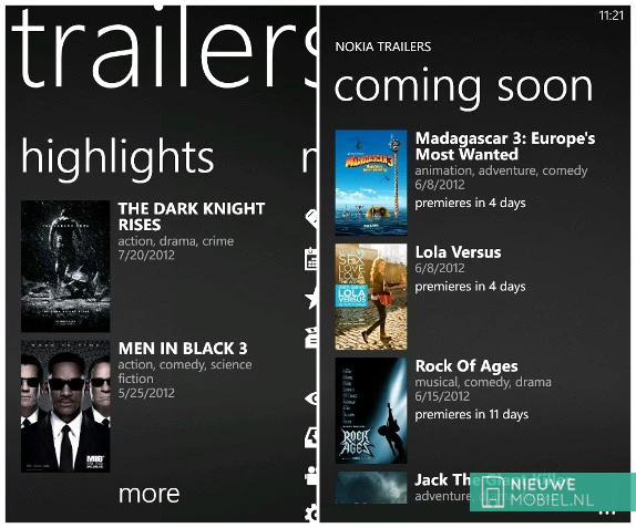 Nokia Trailers for lumia