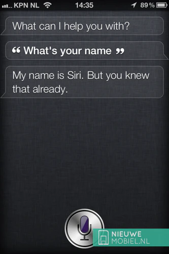 Apple's Siri on iPhone 4S