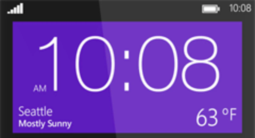 Startscreen windowsphone