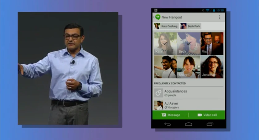 Google hangouts new