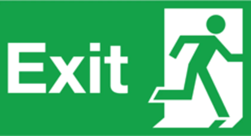 Exit sign