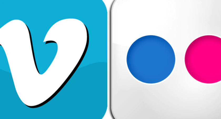 Vimeo flickr icons