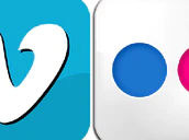Vimeo Flickr Icons