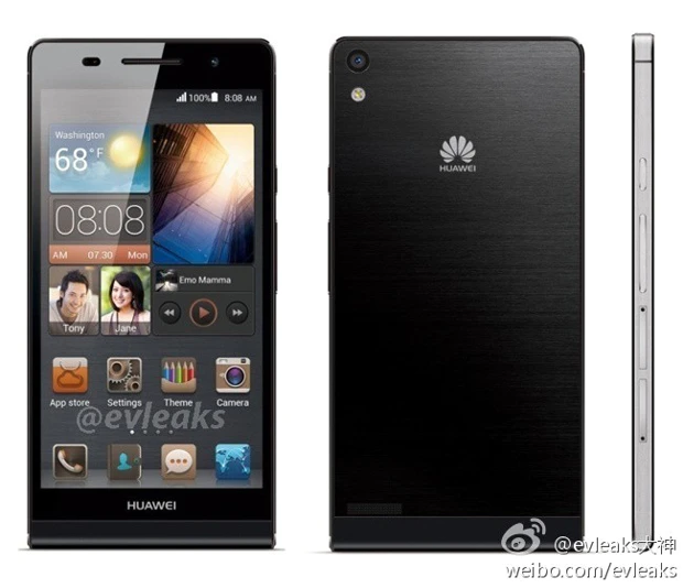 Persafbeelding dunne Huawei Ascend P6 binnen