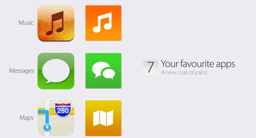 Ios7 concept flatui