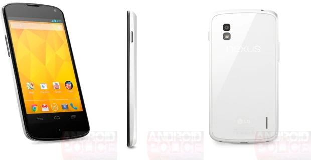 Google Nexus 4 in het wit opgedoken