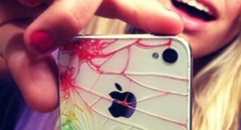 Cracked iphone
