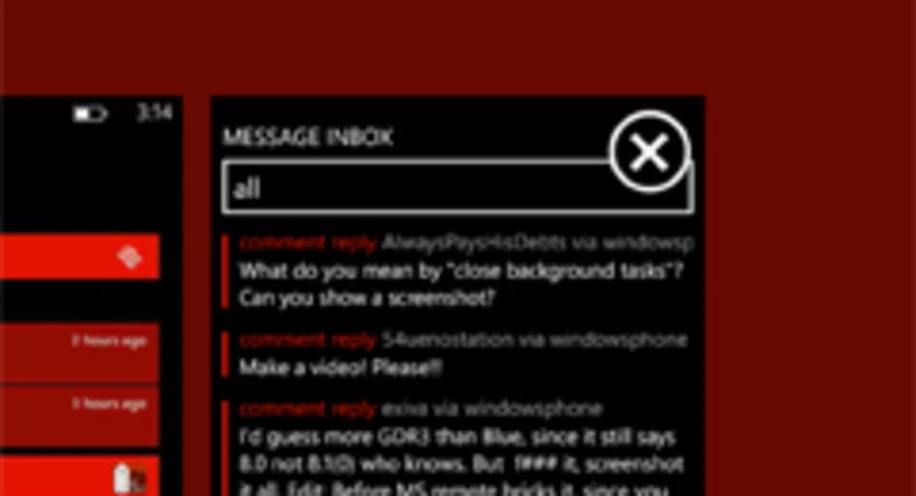 Windowsphone8 1 close