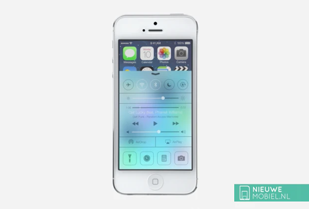 iOS 7 control center