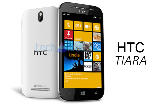 Persrender HTC Tiara onder Windows Phone GDR2 binnen