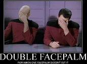 Double Facepalm