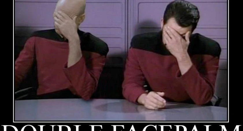 Double facepalm