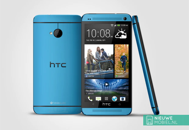 HTC One blue