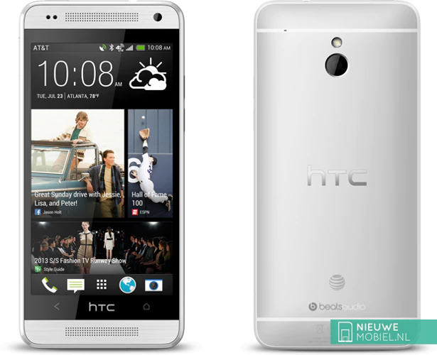 HTC One mini front and back