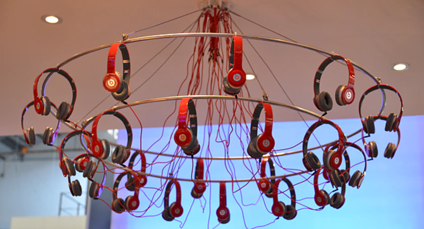 Htc beats chandelier