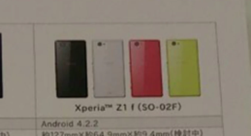 Sony xperia z1 f specs