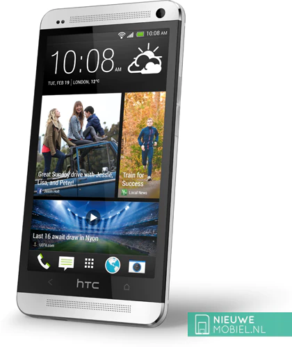 HTC One silver front