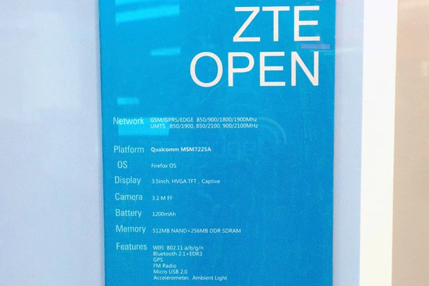 ZTE Open is eerste op Firefox OS draaiende smartphone