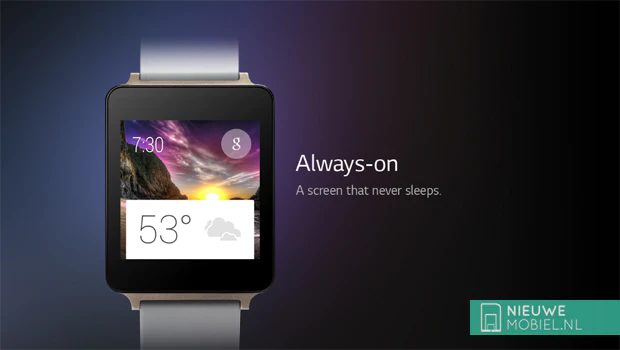 LG G Watch always on screen