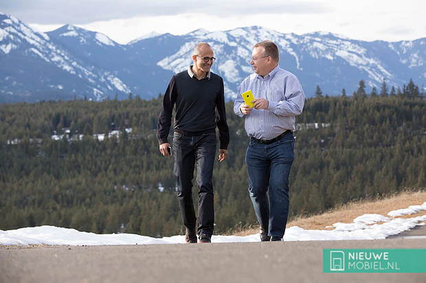 Satya Nadella and Stephen Elop