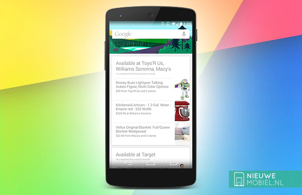 Google Now krijgt locatiegebaseerde waarschuwingen voor product-zoekopdrachten