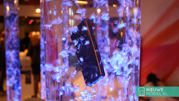 Sony Xperia phone submerged