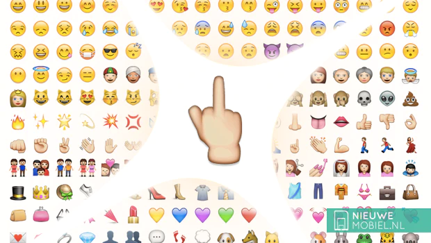 Nieuwe emoji’s in aantocht, waaronder een middelvinger