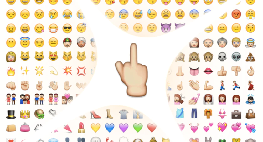 Middle finger emoji
