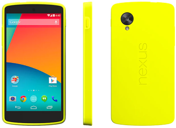Google Nexus 5 binnenkort in opvallend geel