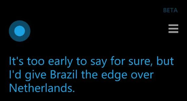 Cortana voorspelde alleen troostfinale Oranje onjuist