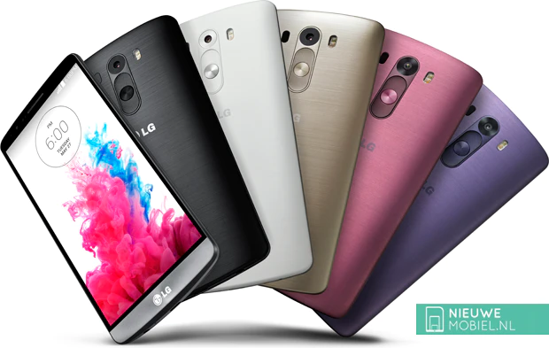LG G3 krijgt in augustus twee nieuwe kleuren