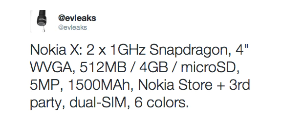 Specificaties Nokia X Normandy bevestigd