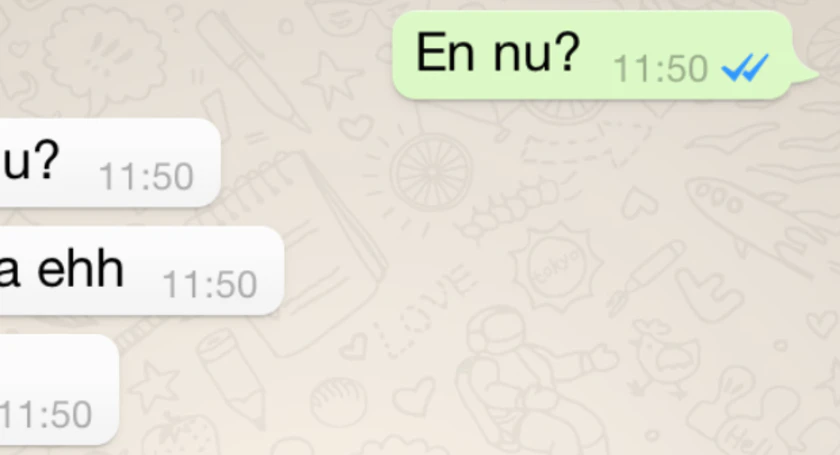 Blauwe vinkjes