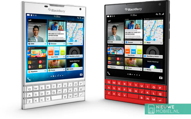 BlackBerry biedt Passport nu ook in het wit en rood aan
