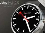 Mondaine Noir Smartwach Face