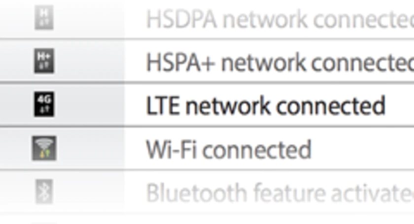 Lte network connected