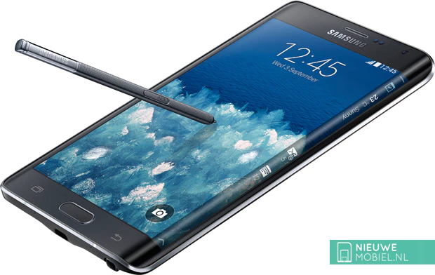 Samsung Galaxy Note Edge black angle