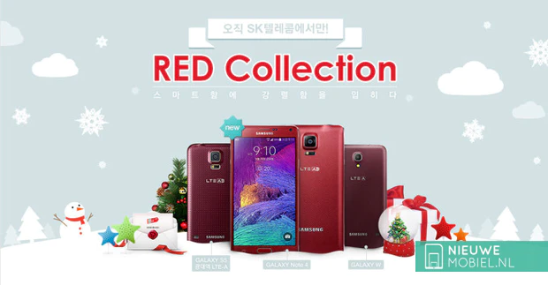 Red Samsung Galaxy Note 4