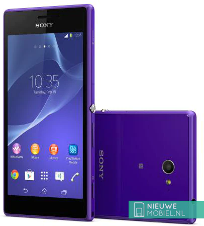 Sony Xperia M purple