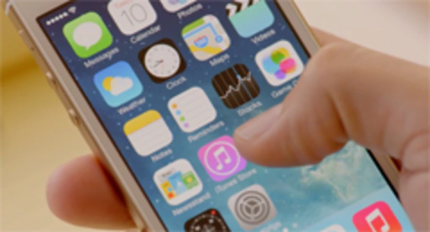 Touching iphone