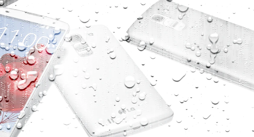 Lg phones water