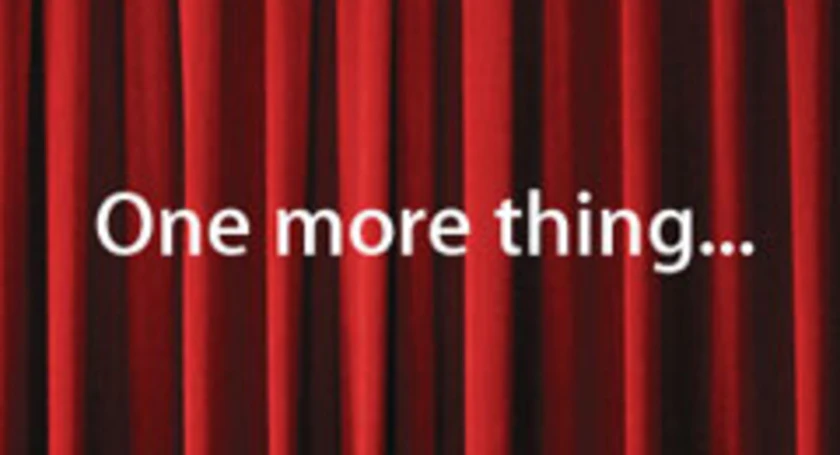 One more thing