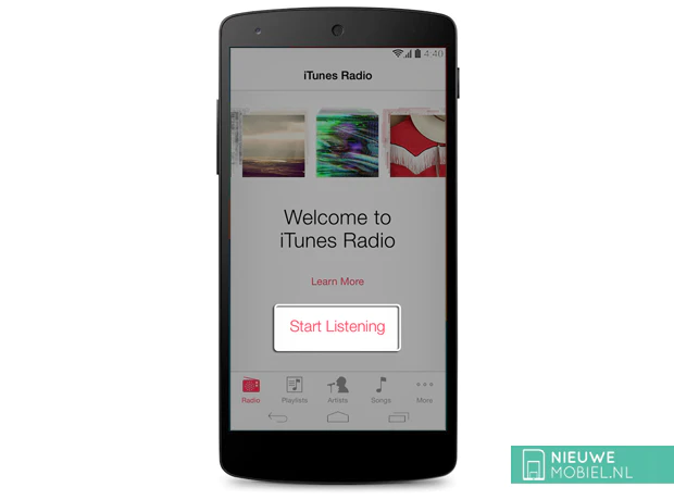Google Nexus 5 running iTunes