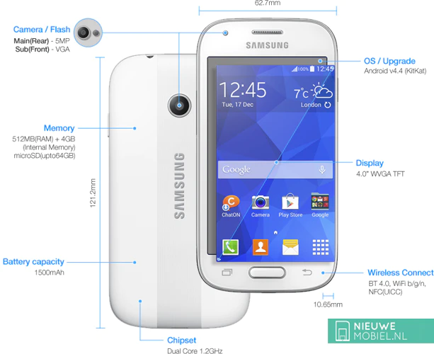 Samsung Galaxy Ace Style product specifications