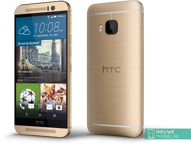 HTC One M9 Gold on Gold