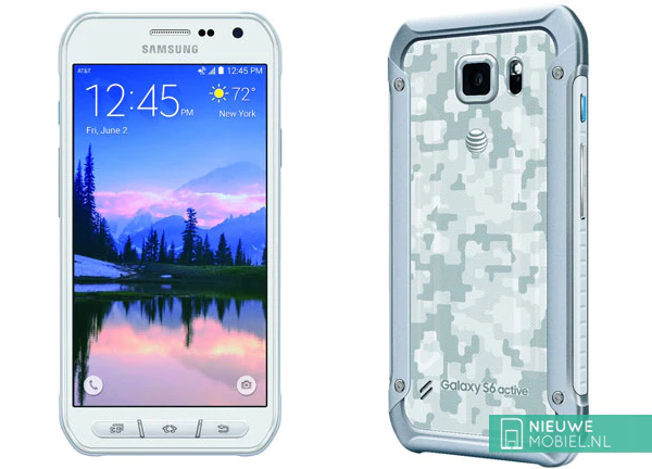 Samsung Galaxy S6 Active front rear