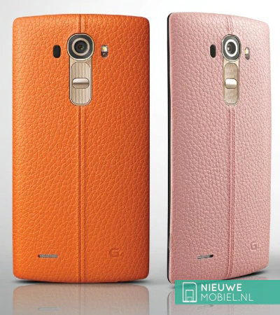 LG G4 oranje en roze