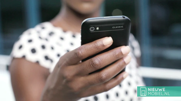 Holding BlackBerry Classic